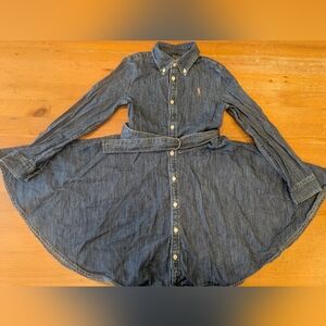 Polo by Ralph Lauren Blue Denim Kids Casual Dress